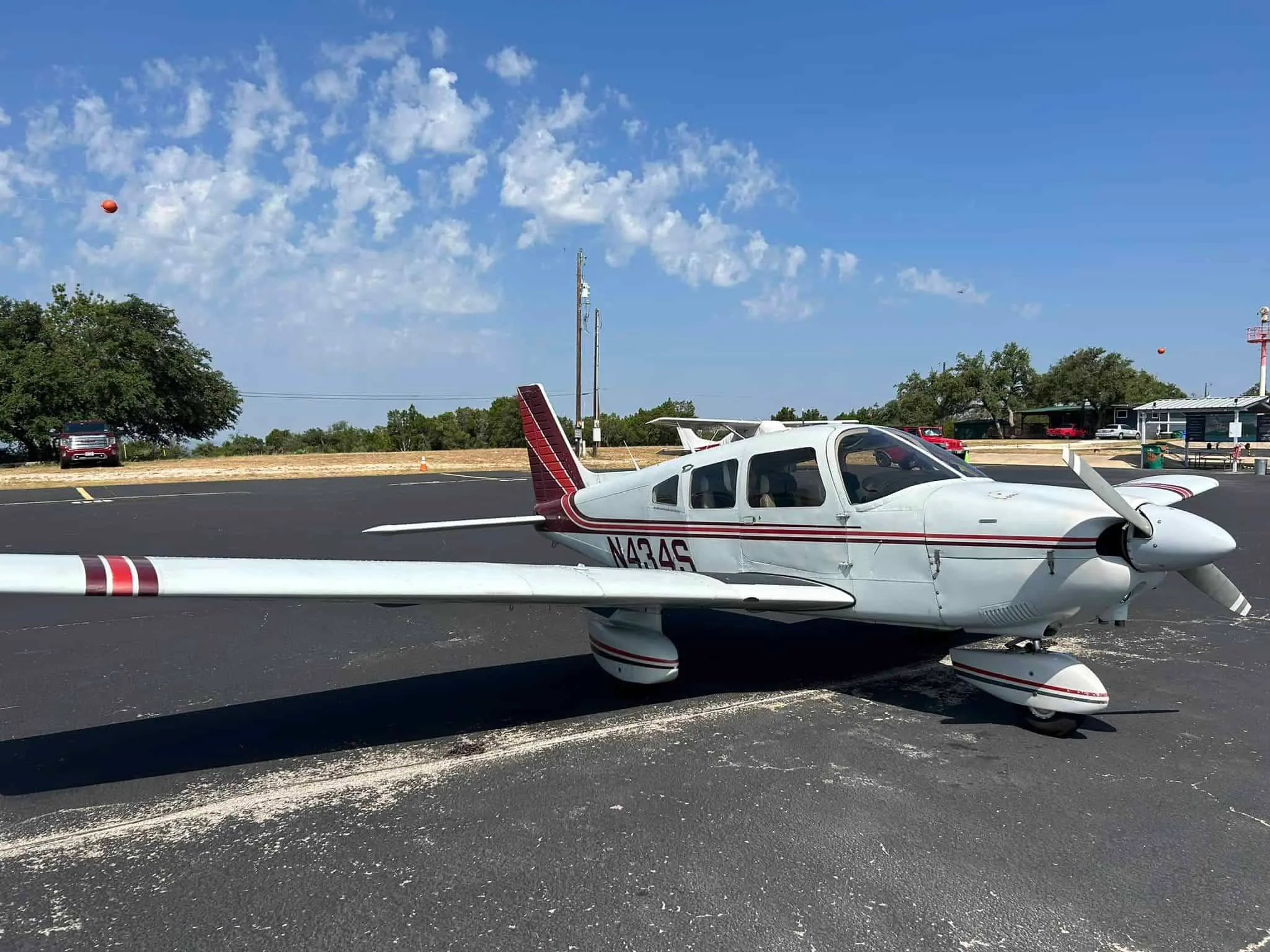 Exterior view of a 1981 Piper Archer.