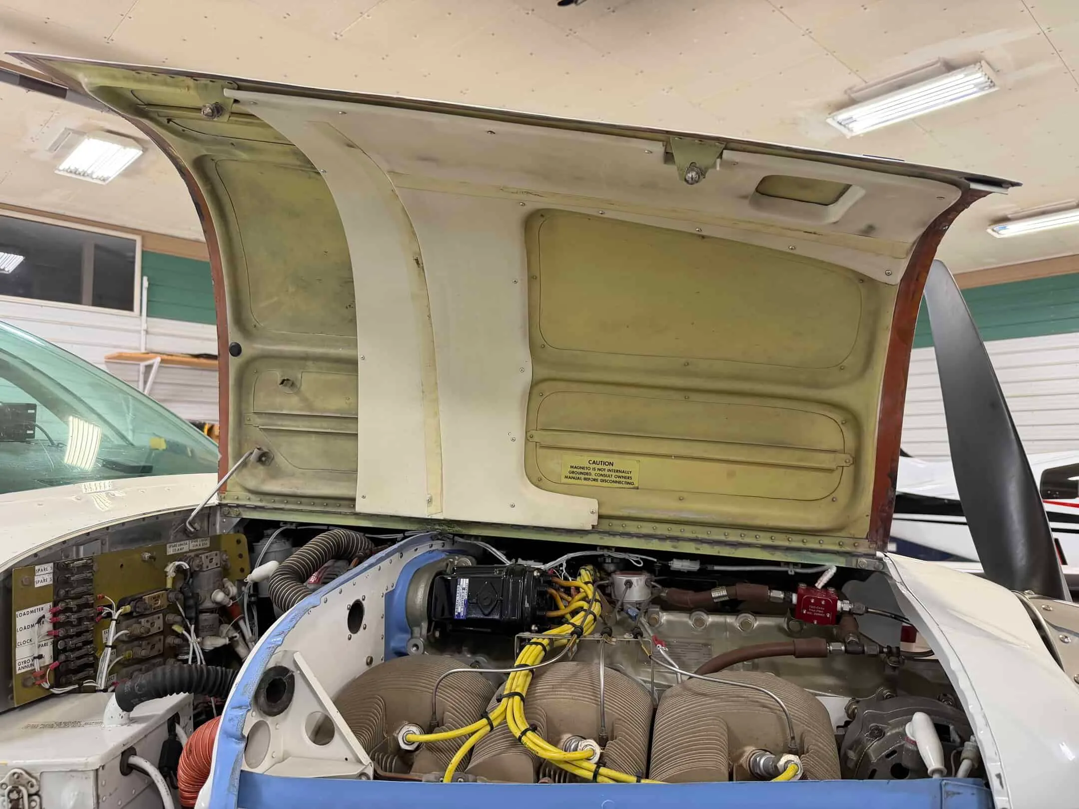 Cabin interior of a 1984 Beech A36 Bonanza.