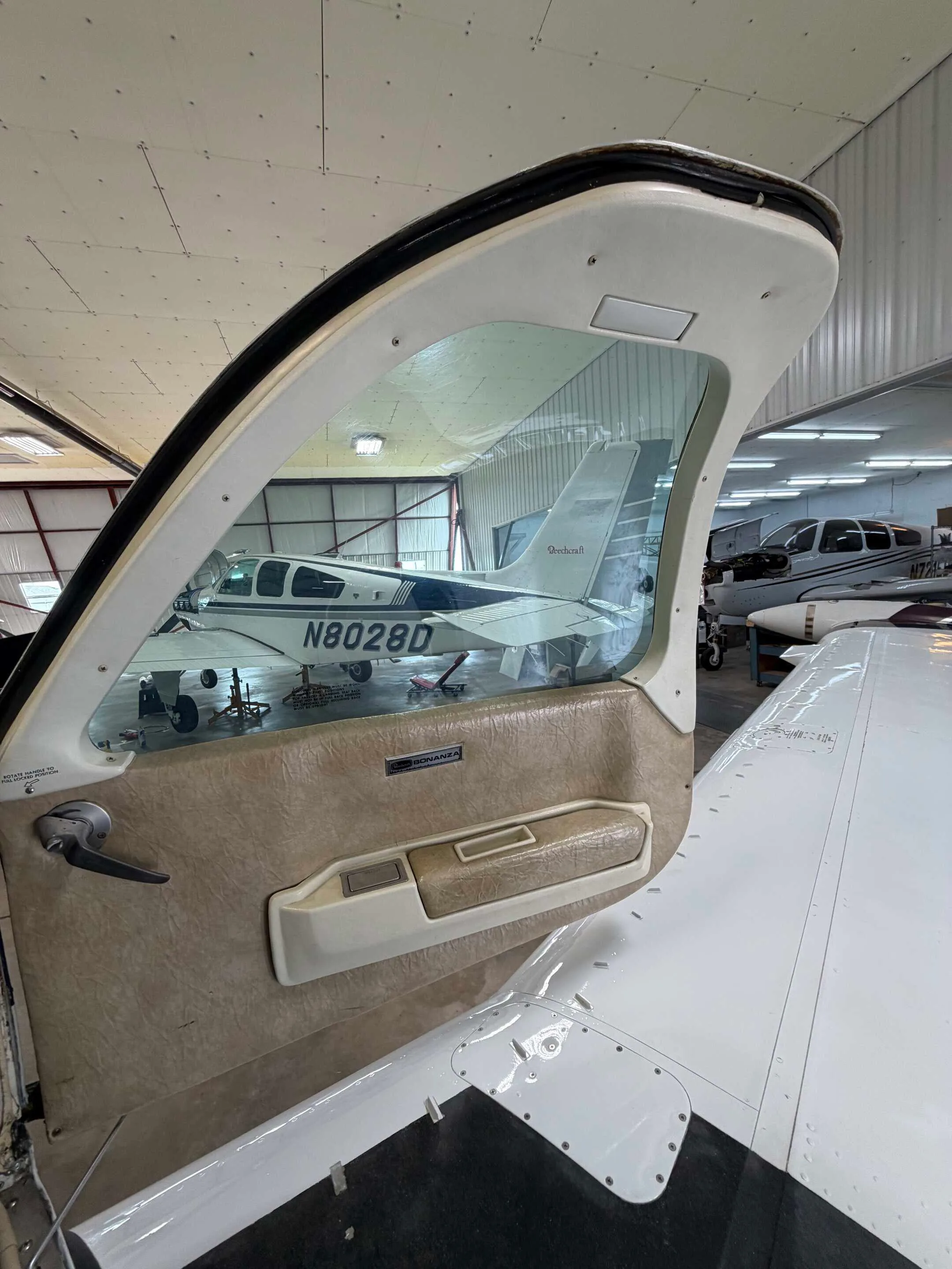 Exterior view of a 1984 Beech A36 Bonanza, N67551.