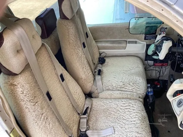 Cabin interior of a 1984 Beech A36 Bonanza.