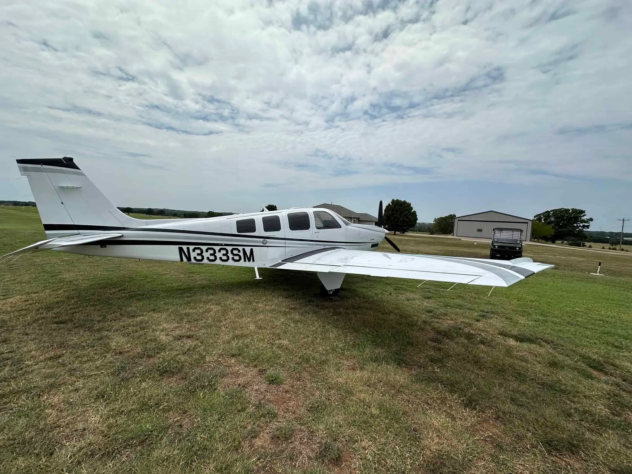 Avionics suite of a 2006 Beechcraft G36 Bonanza.