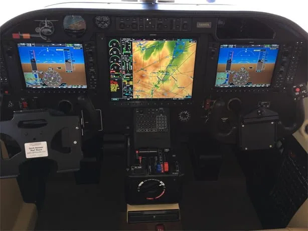 Avionics suite of a 2009 Socata TBM 850.