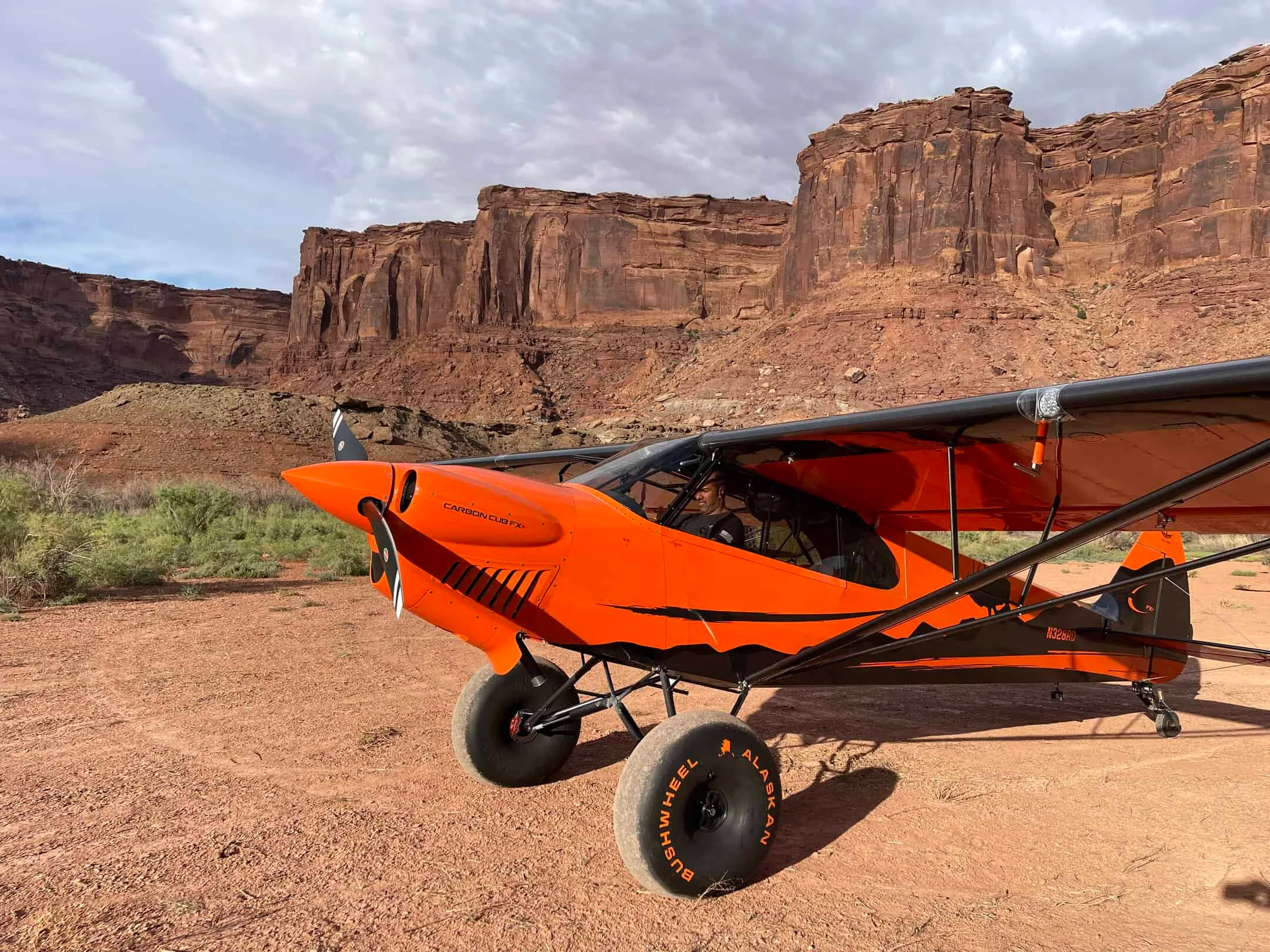 Engine detail of a 2021 CubCrafters Carbon Cub FX3.