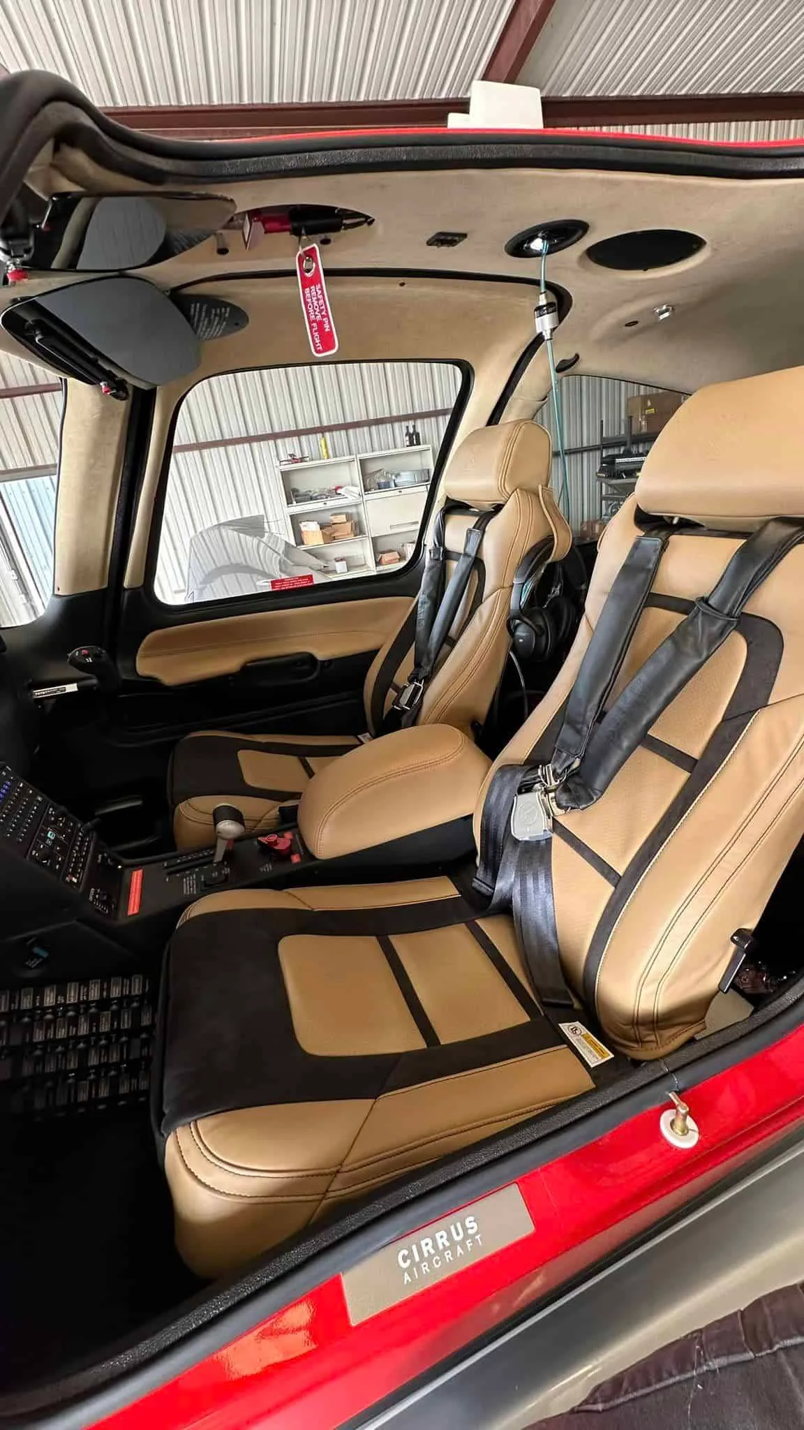Cabin interior of a 2023 Cirrus SR22T G6 GTS.