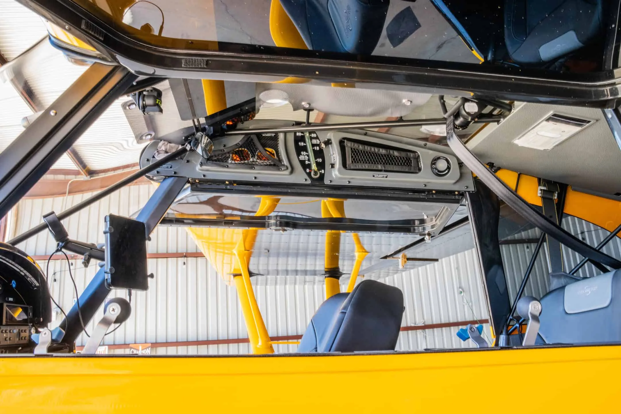 Cockpit and instrument panel of a 2023 CubCrafter NXCub.