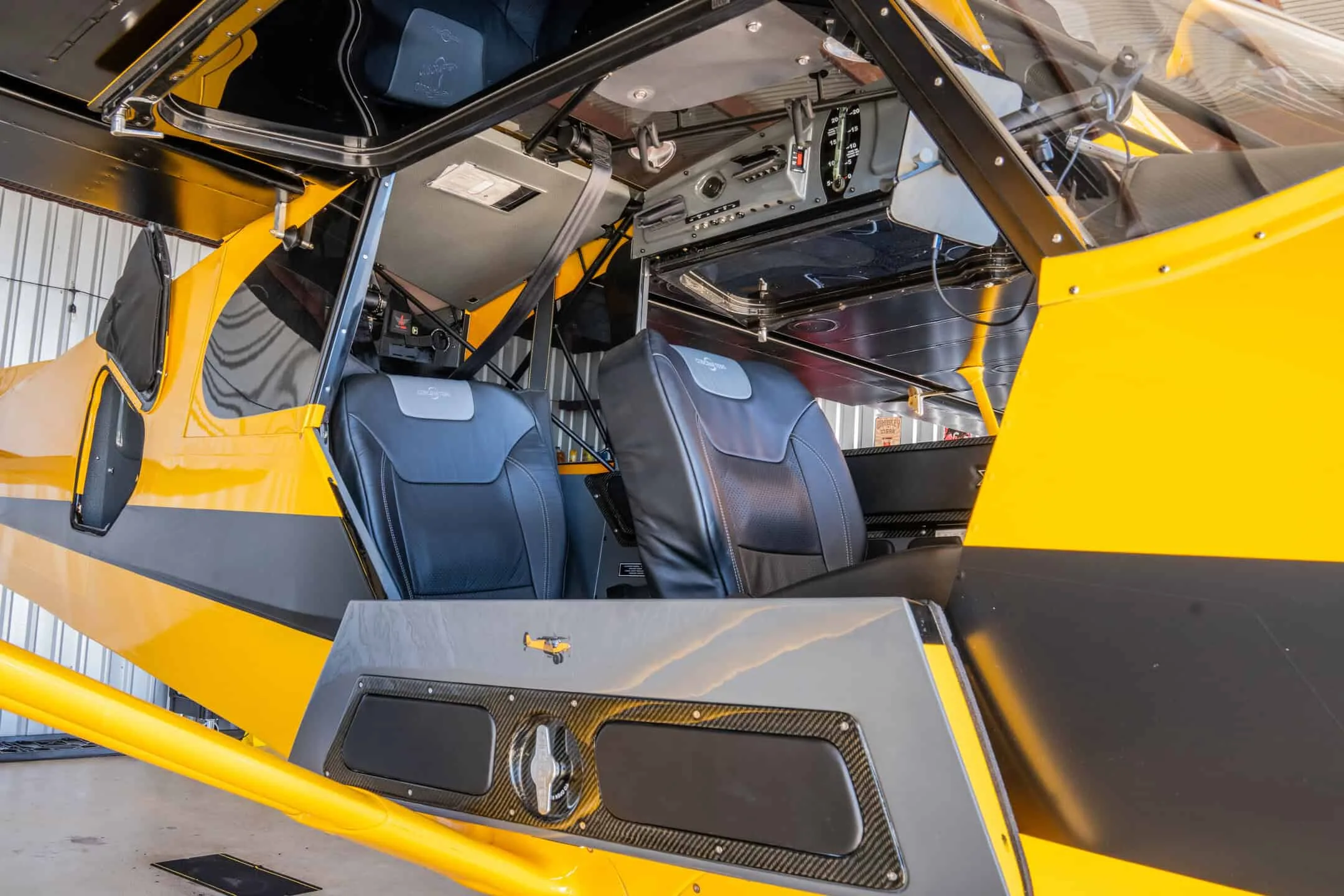 Cockpit and instrument panel of a 2023 CubCrafter NXCub.
