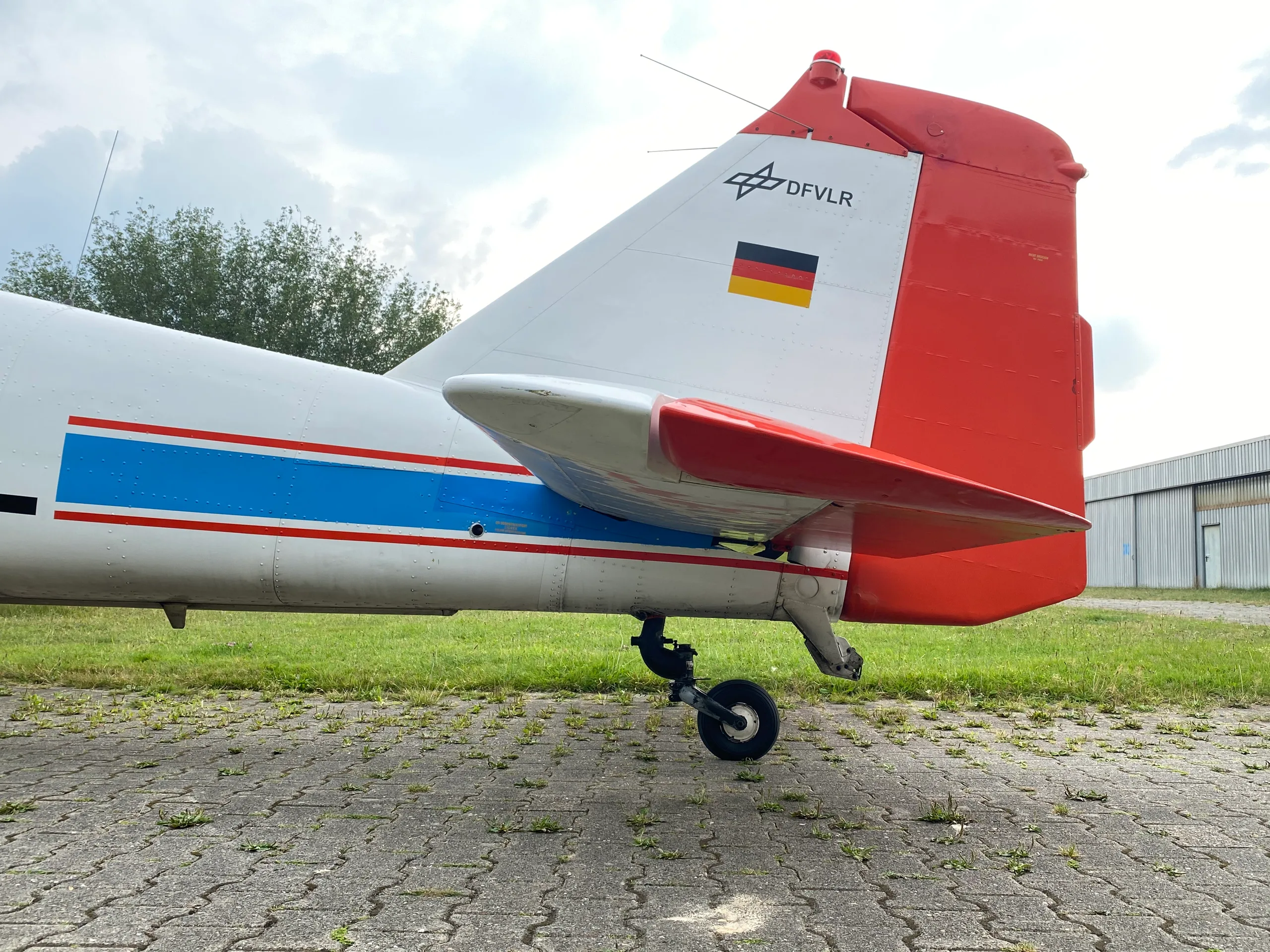 Exterior view of a 1959 Dornier DO-27, B-3.