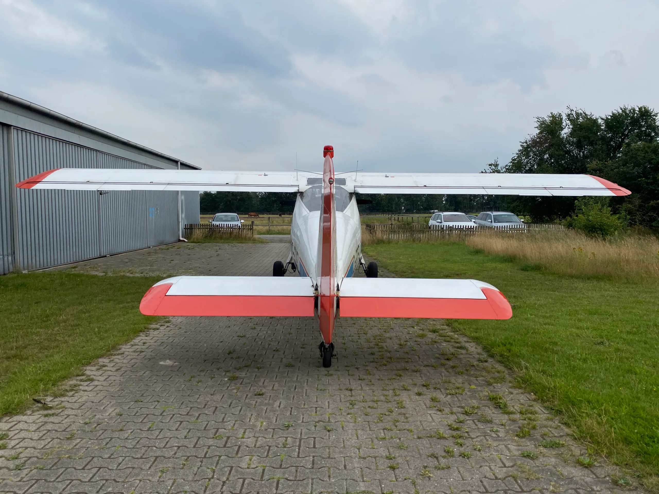 Exterior view of a 1959 Dornier DO-27, B-3.