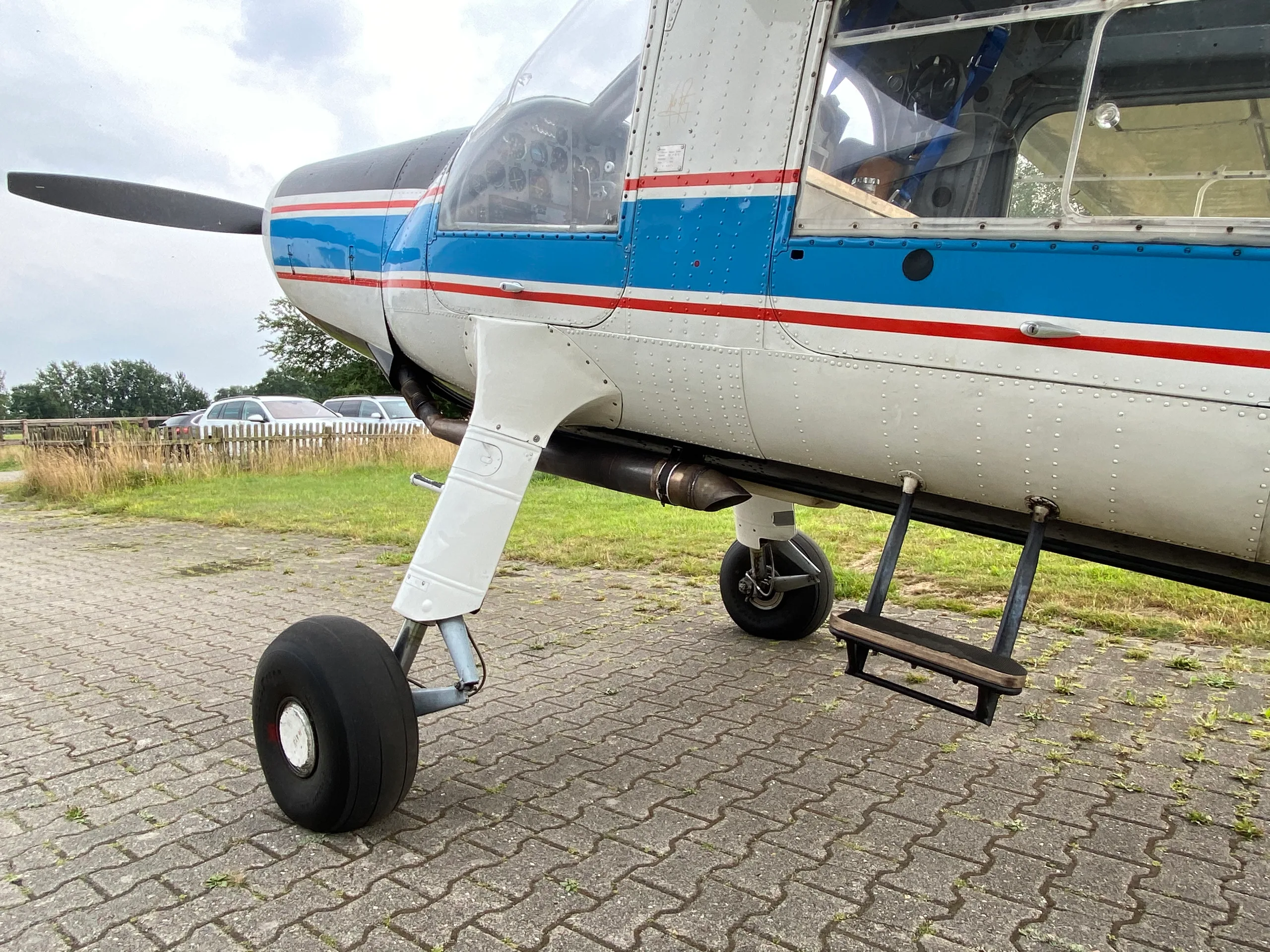 Exterior view of a 1959 Dornier DO-27, B-3.