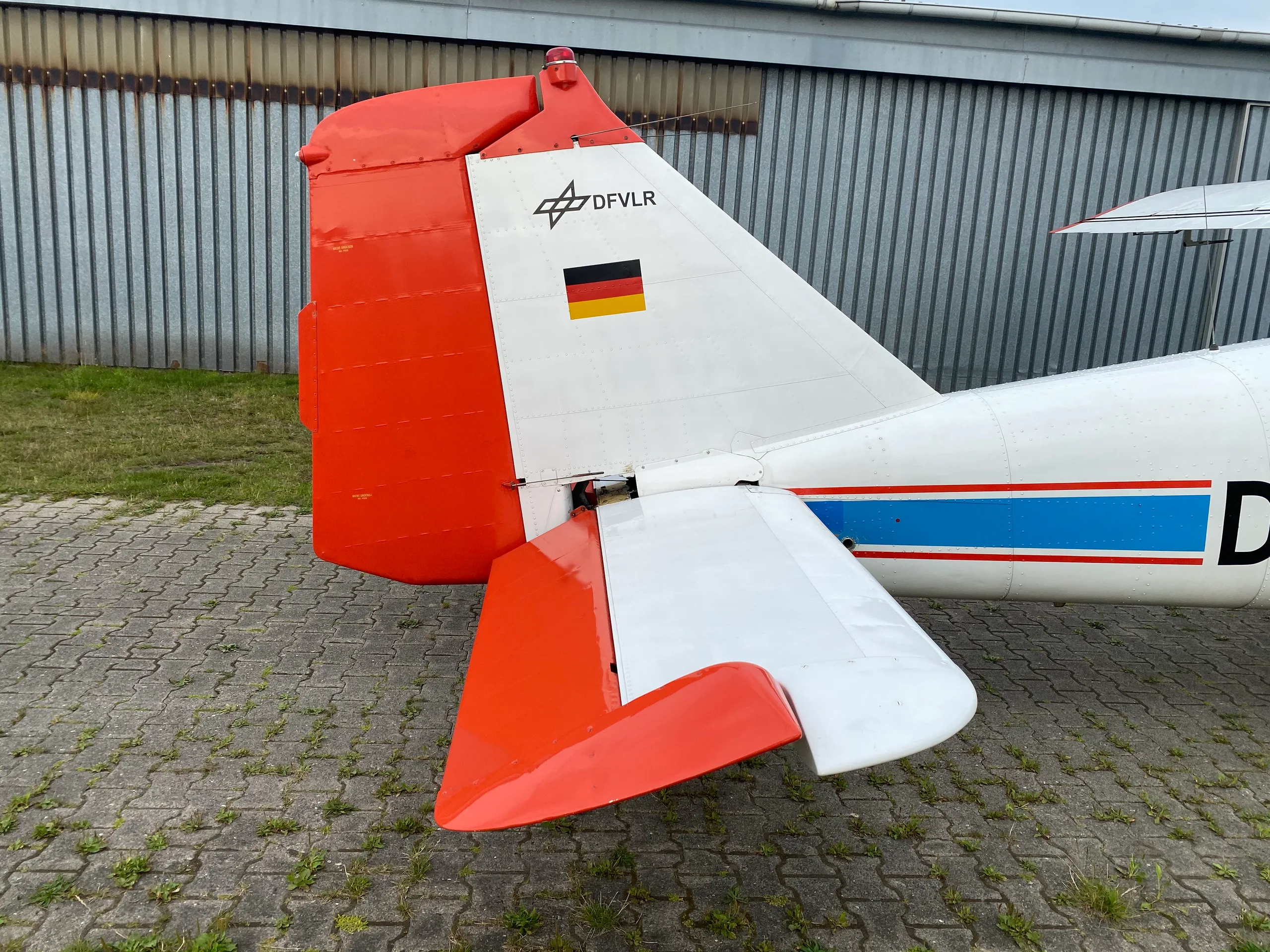 Exterior view of a 1959 Dornier DO-27, B-3.