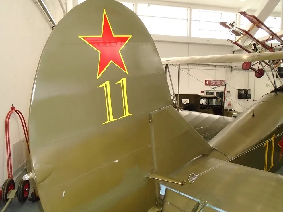 Cockpit and instrument panel of a 1952 Polikarpov PO-2 / CSS13.
