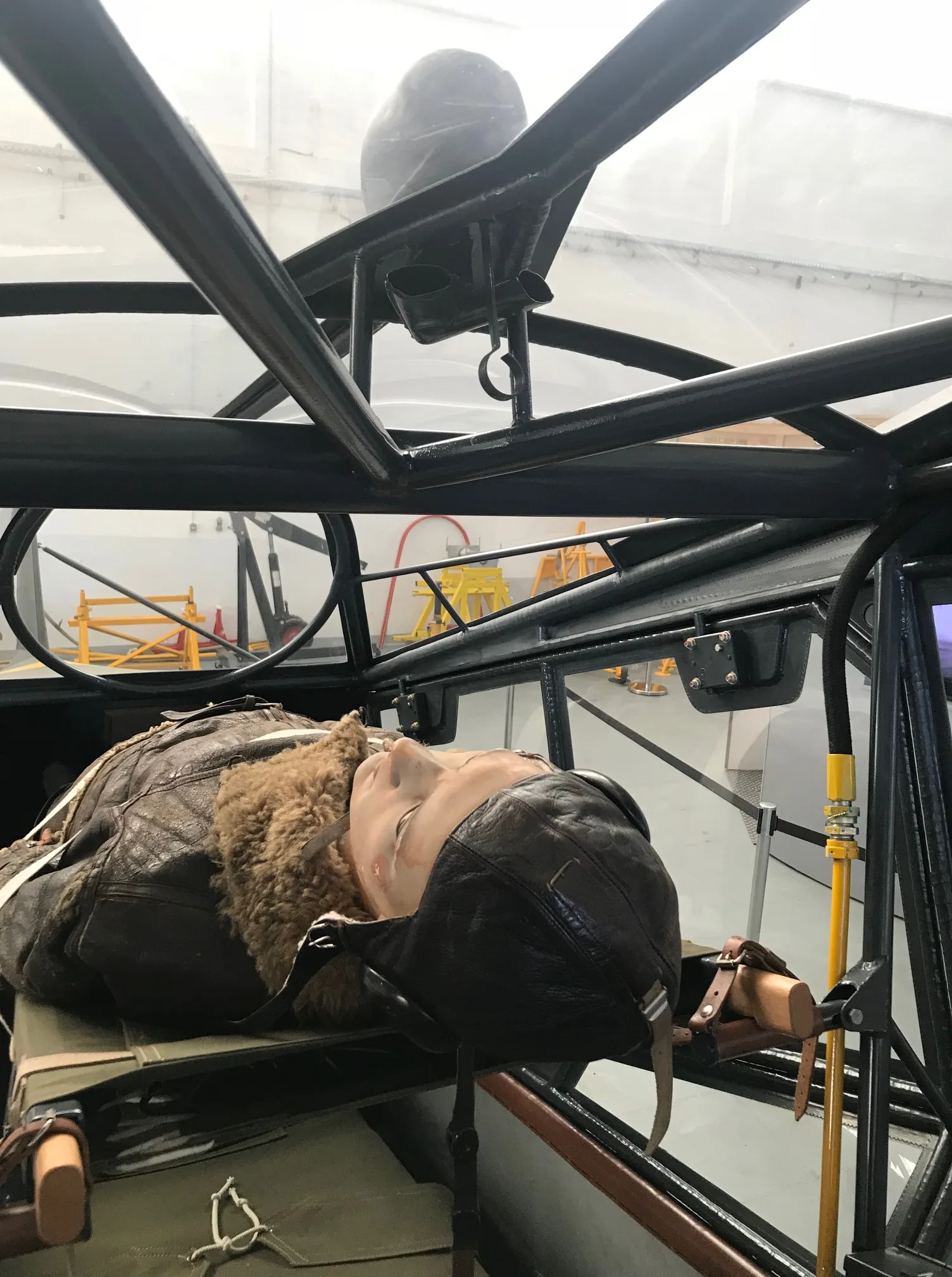 Cockpit and instrument panel of a 1944 Fieseler Fi 156 D-2 "Storch".