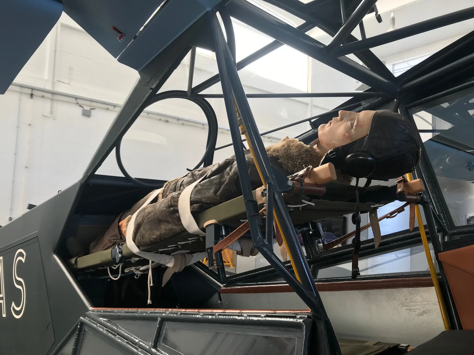 Exterior view of a 1944 Fieseler Fi 156 D-2 "Storch".
