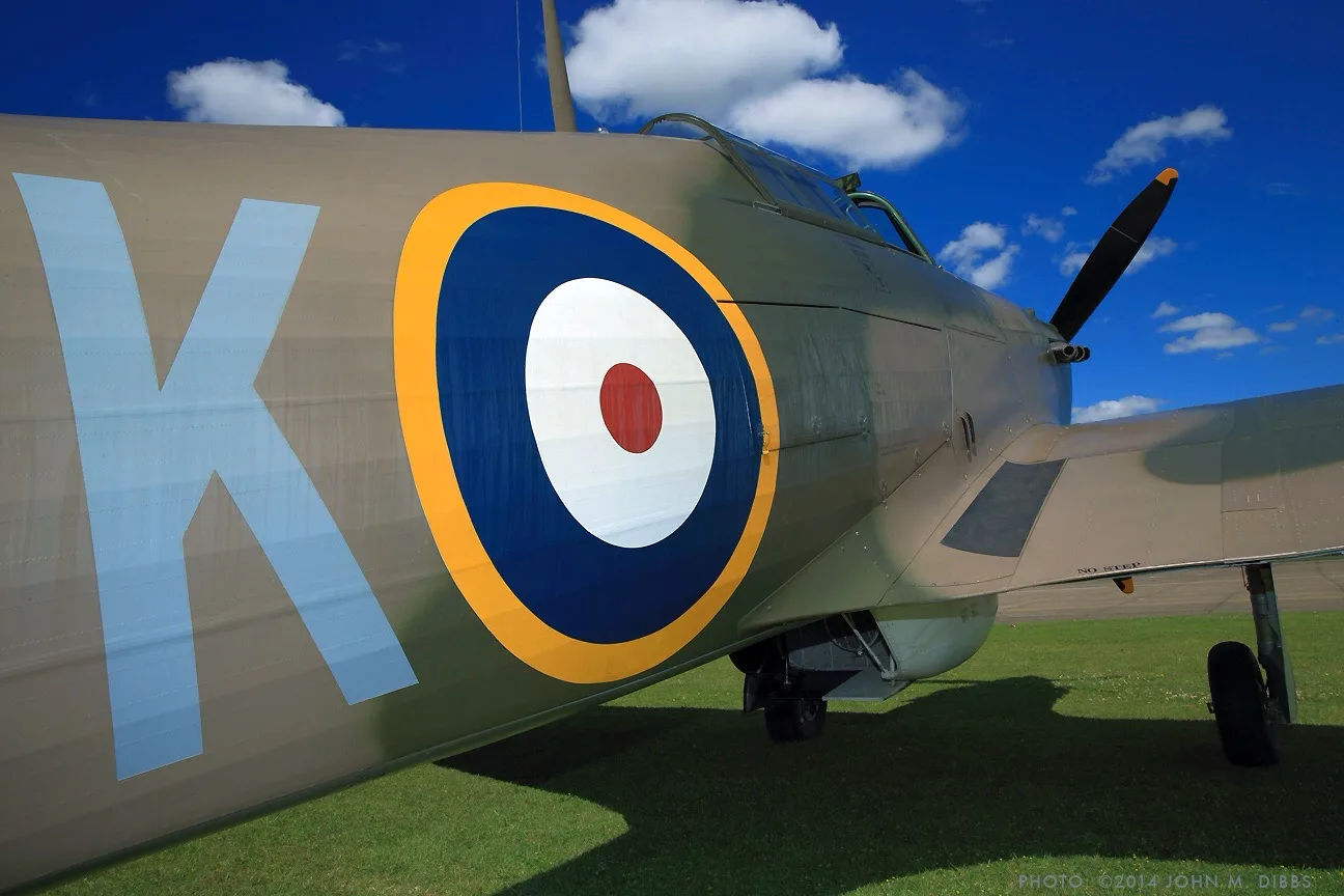 Marketing image of a 1940 Hawker Hurricane MK II A.