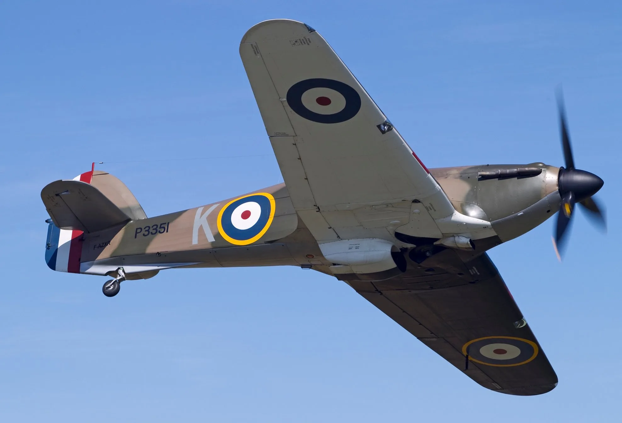 Marketing image of a 1940 Hawker Hurricane MK II A.
