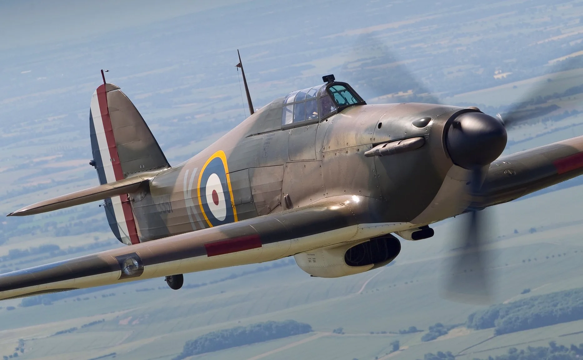Marketing image of a 1940 Hawker Hurricane MK II A.