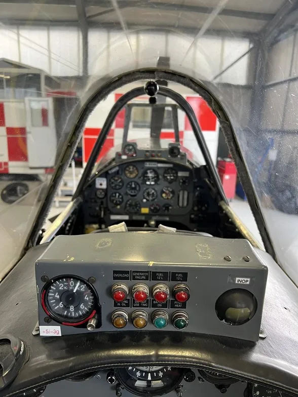 Cockpit and instrument panel of a 1981 Yakovlev Yak-52.