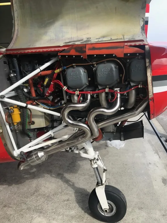 Engine detail of a 1966 Marchetti.