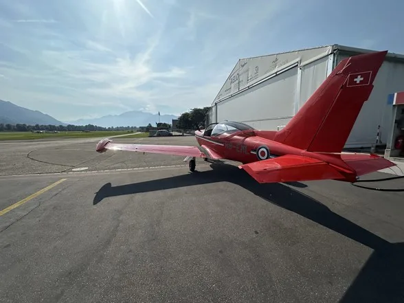 Exterior view of a 1966 Marchetti, F-260.