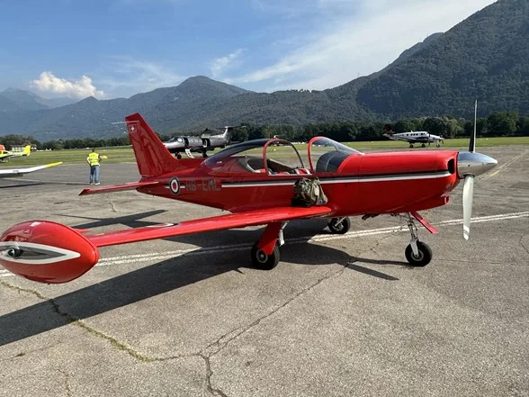 Exterior view of a 1966 Marchetti, F-260.