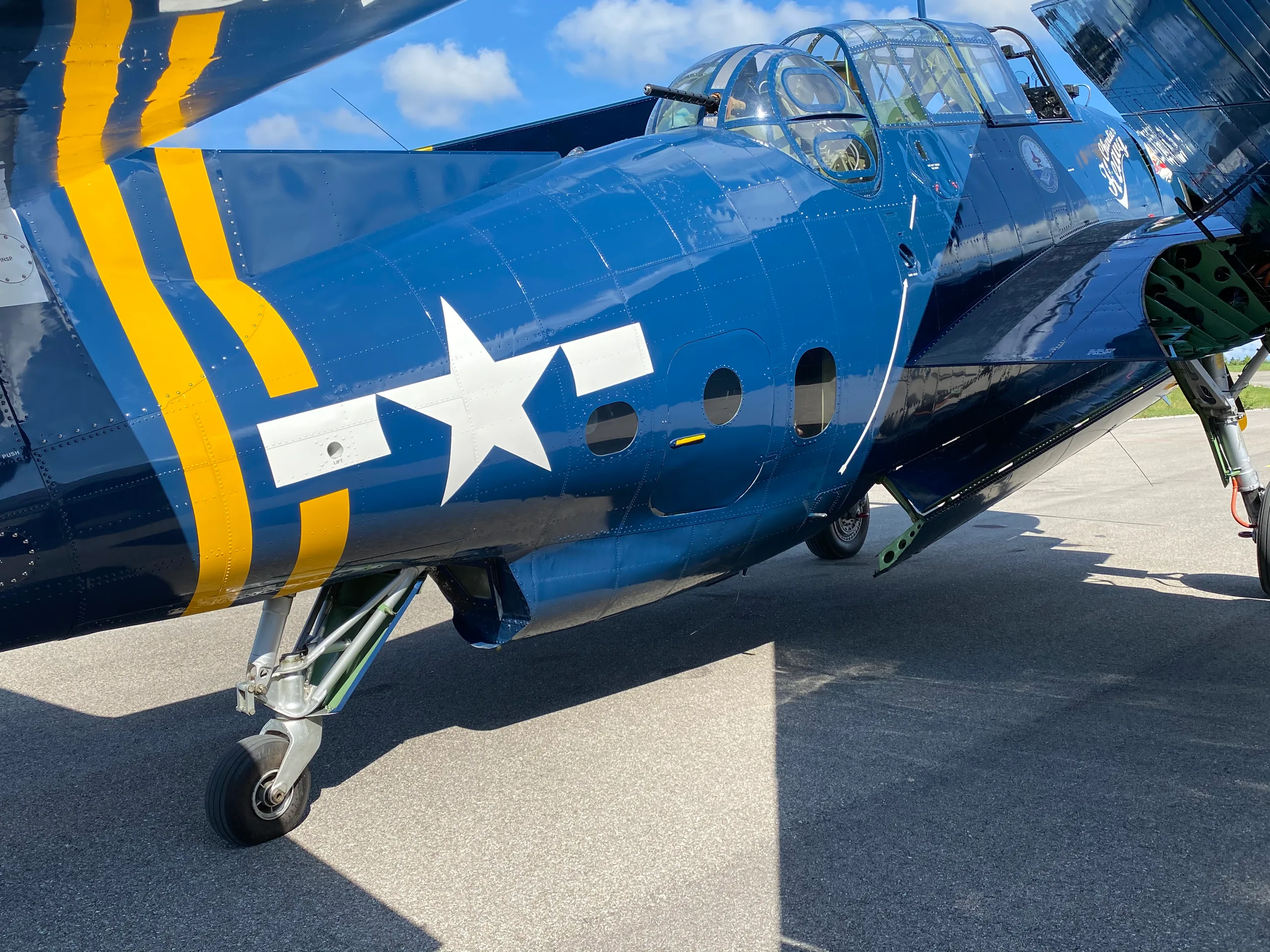 Exterior view of a 1945 Grumman TBM-3E Avenger.