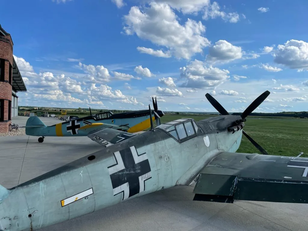 Exterior view of a 1958 Messerschmitt ME 109 C4K.