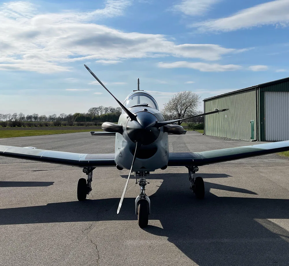 Exterior view of a 1978 Pilatus, PC-7.