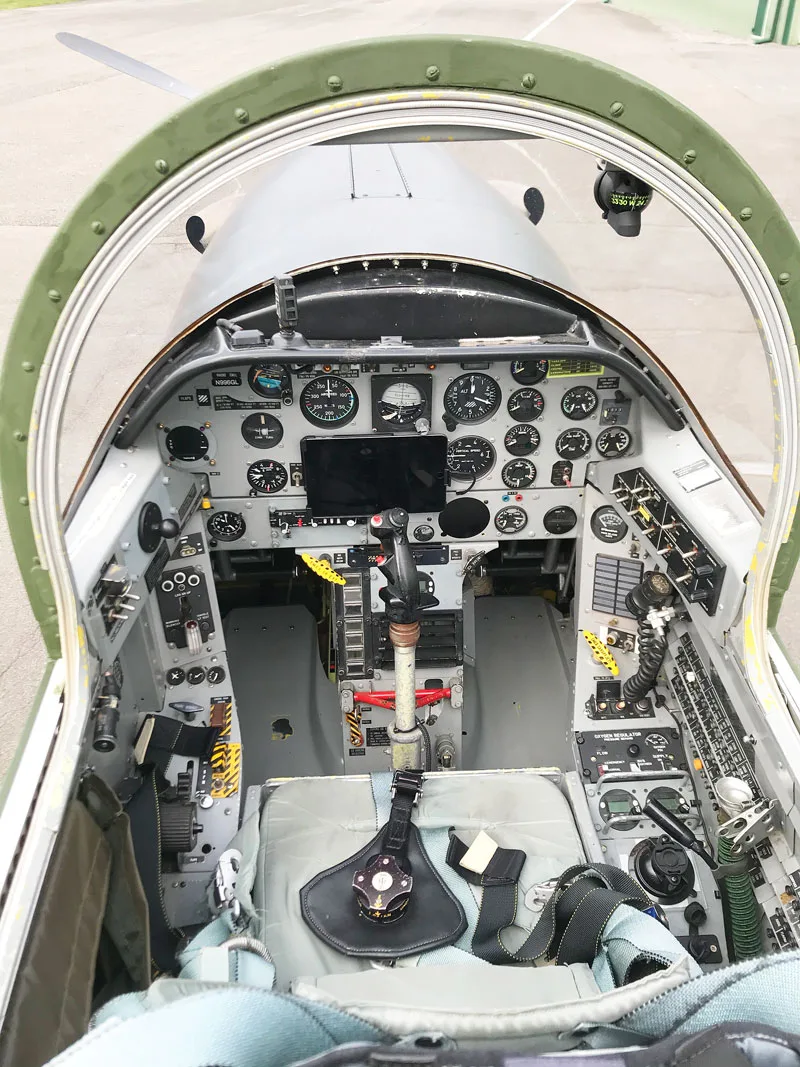 Cockpit and instrument panel of a 1978 Pilatus.