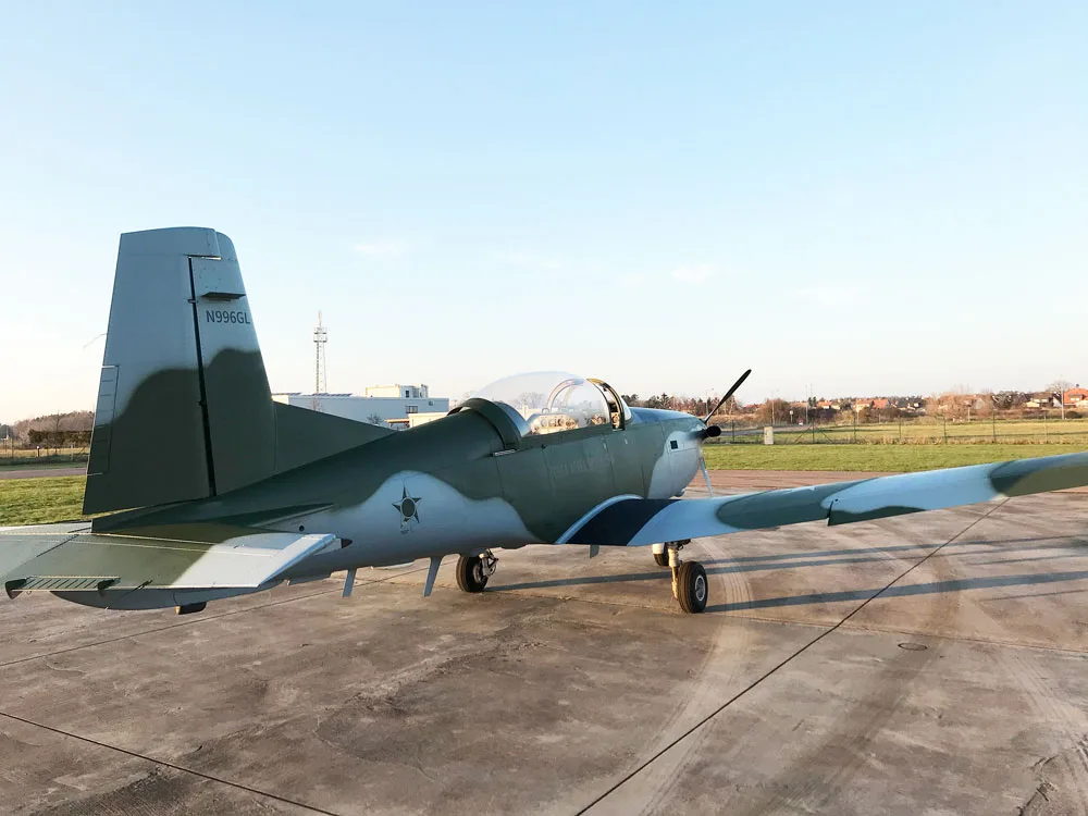 Exterior view of a 1978 Pilatus, PC-7.