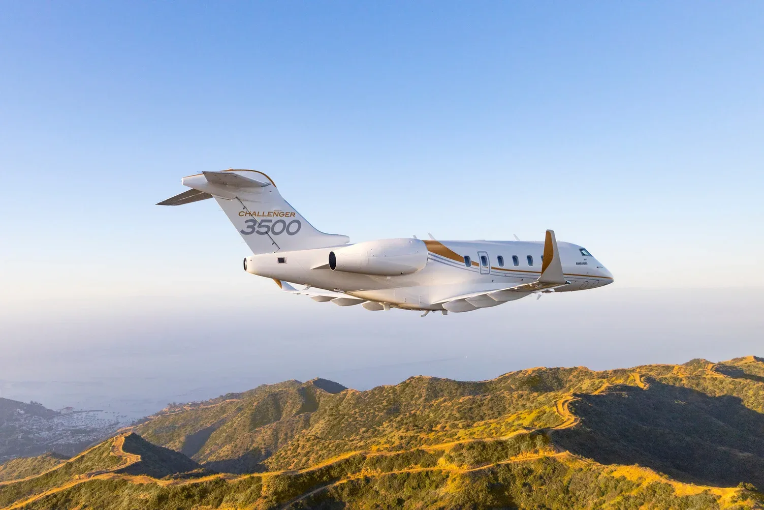 Marketing image of a 2009 Embraer Legacy 600, SN 14501111.