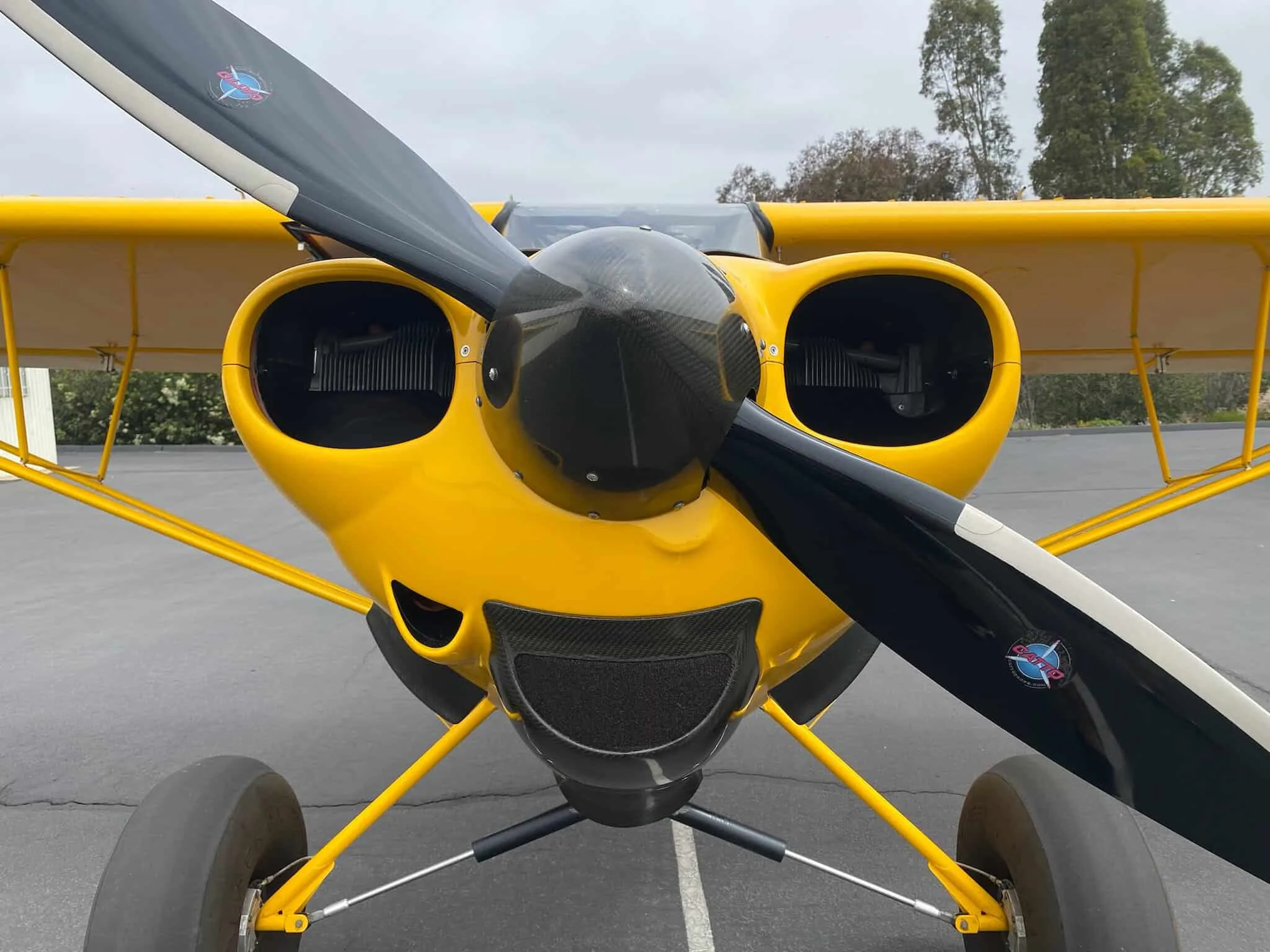 Engine detail of a 2017 CubCrafters CARBON CUB FX.