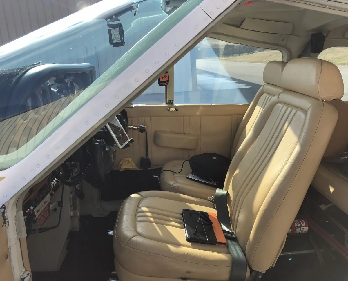 Cabin interior of a 1976 C177B.