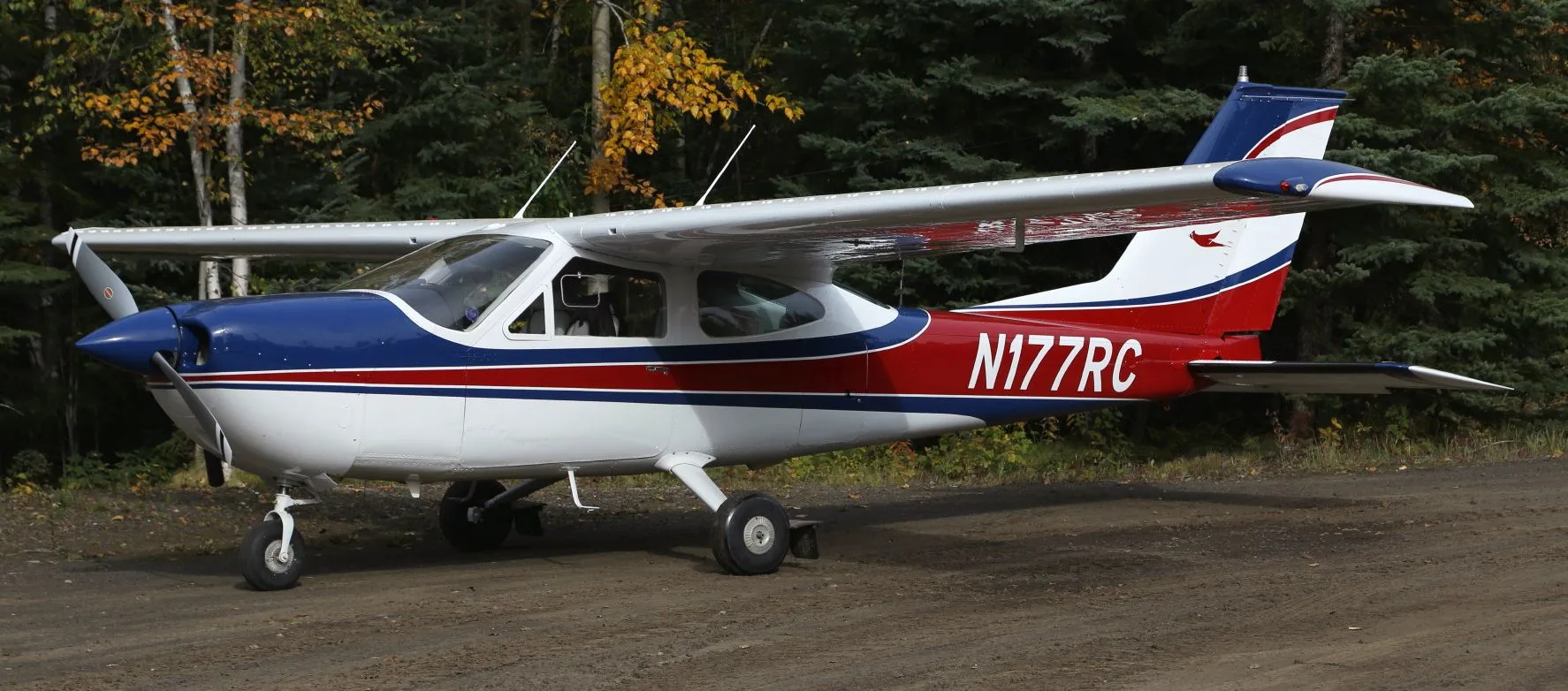Exterior view of a 1973, N177RC.