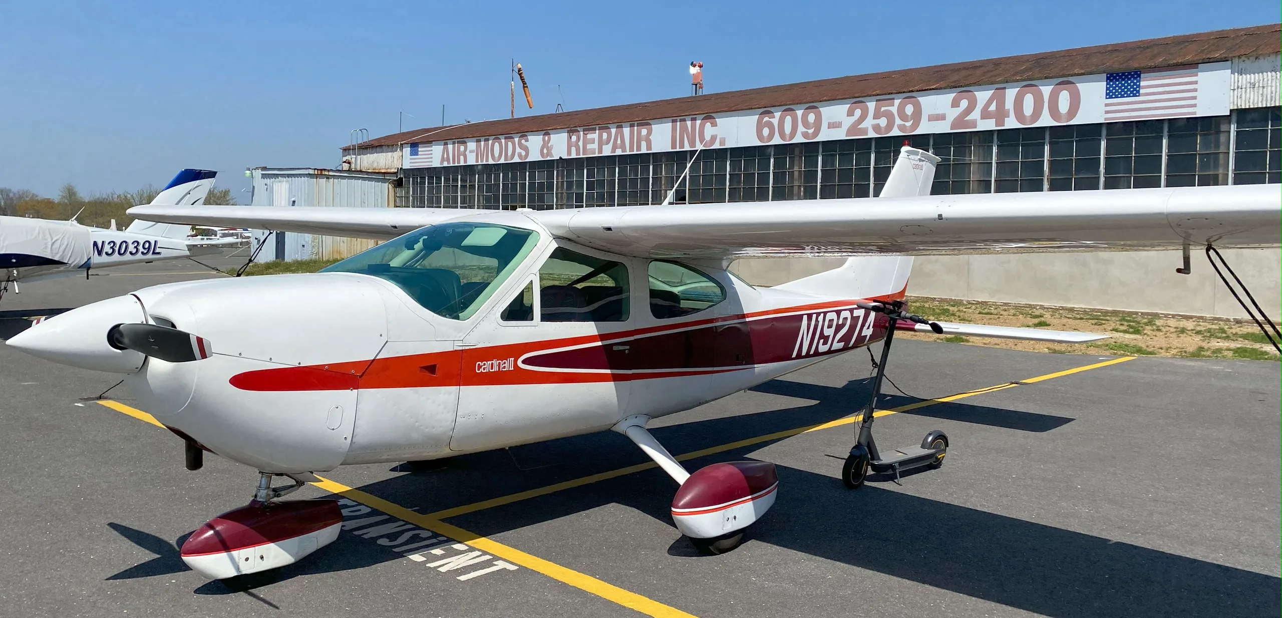 Exterior view of a 1977, N19274.