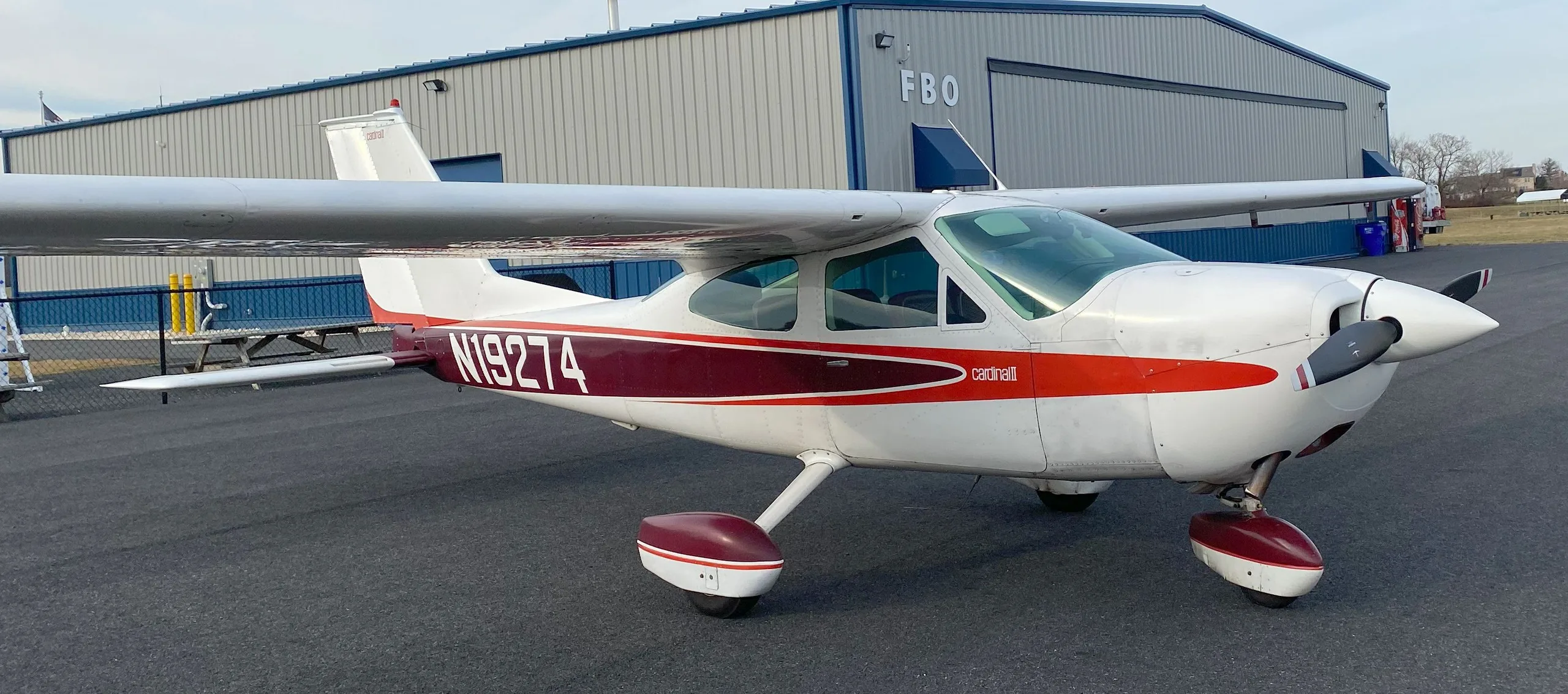 Exterior view of a 1977, N19274.