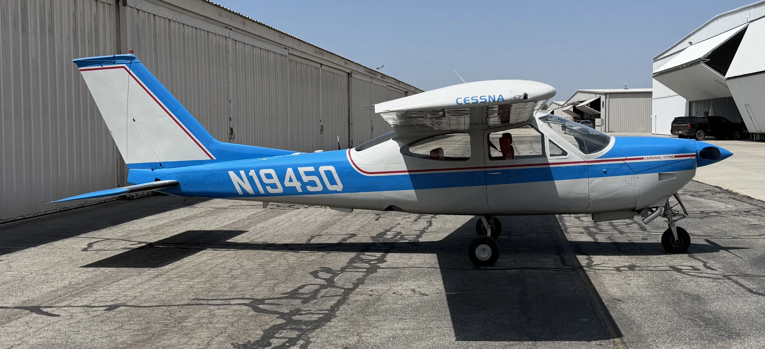 Exterior view of a 1973, N1945Q.
