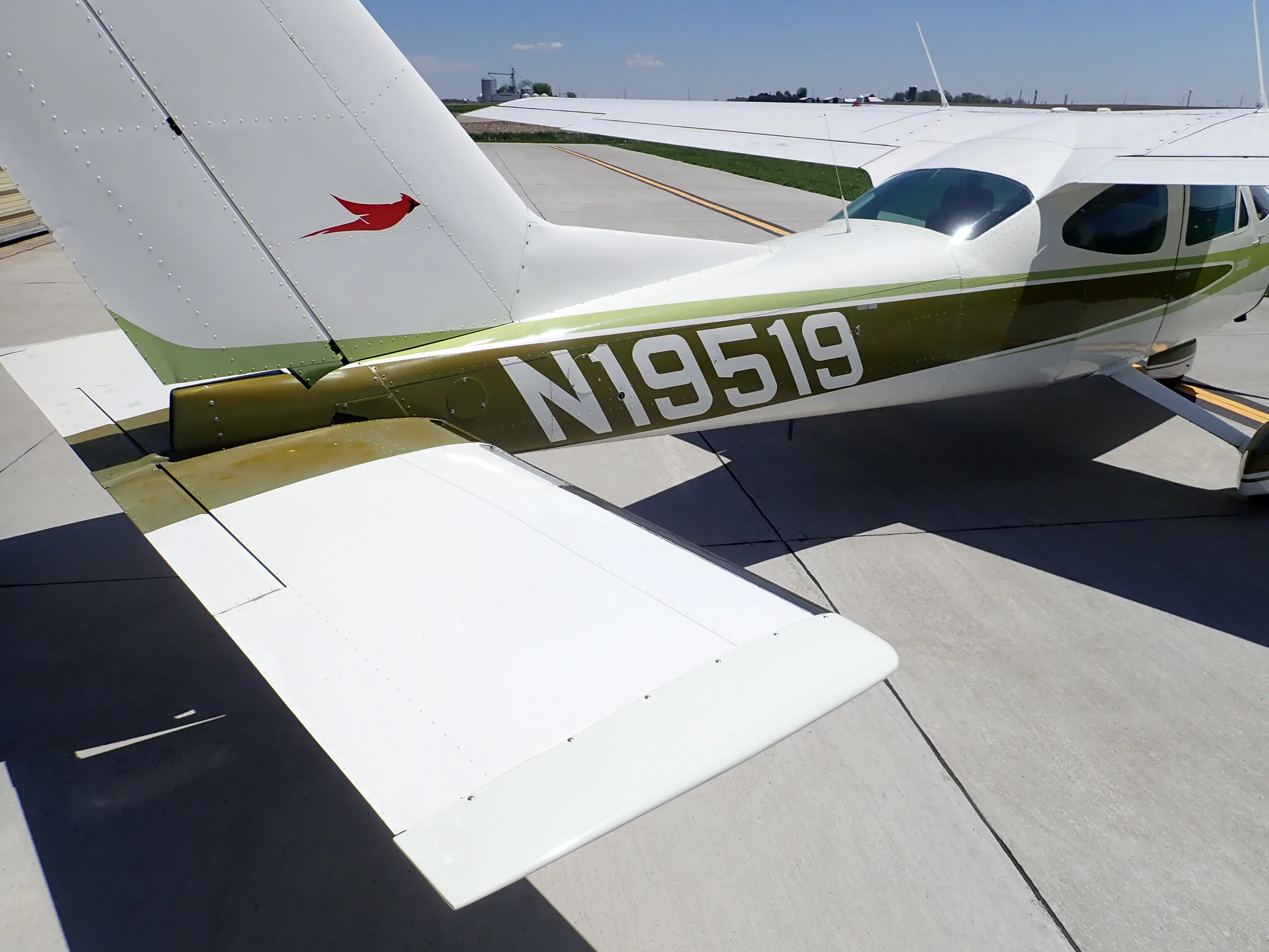 Exterior view of a 1977, N19519.