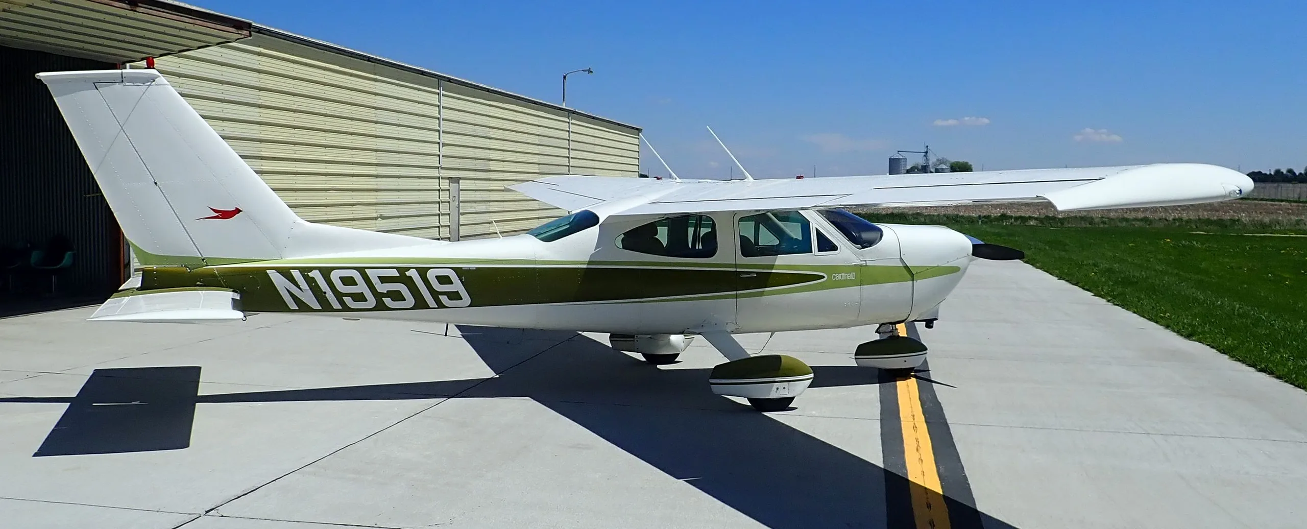 Exterior view of a 1977, N19519.