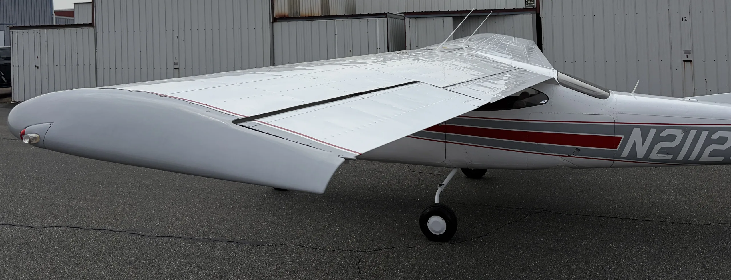 Exterior view of a 1974, N2112Q.