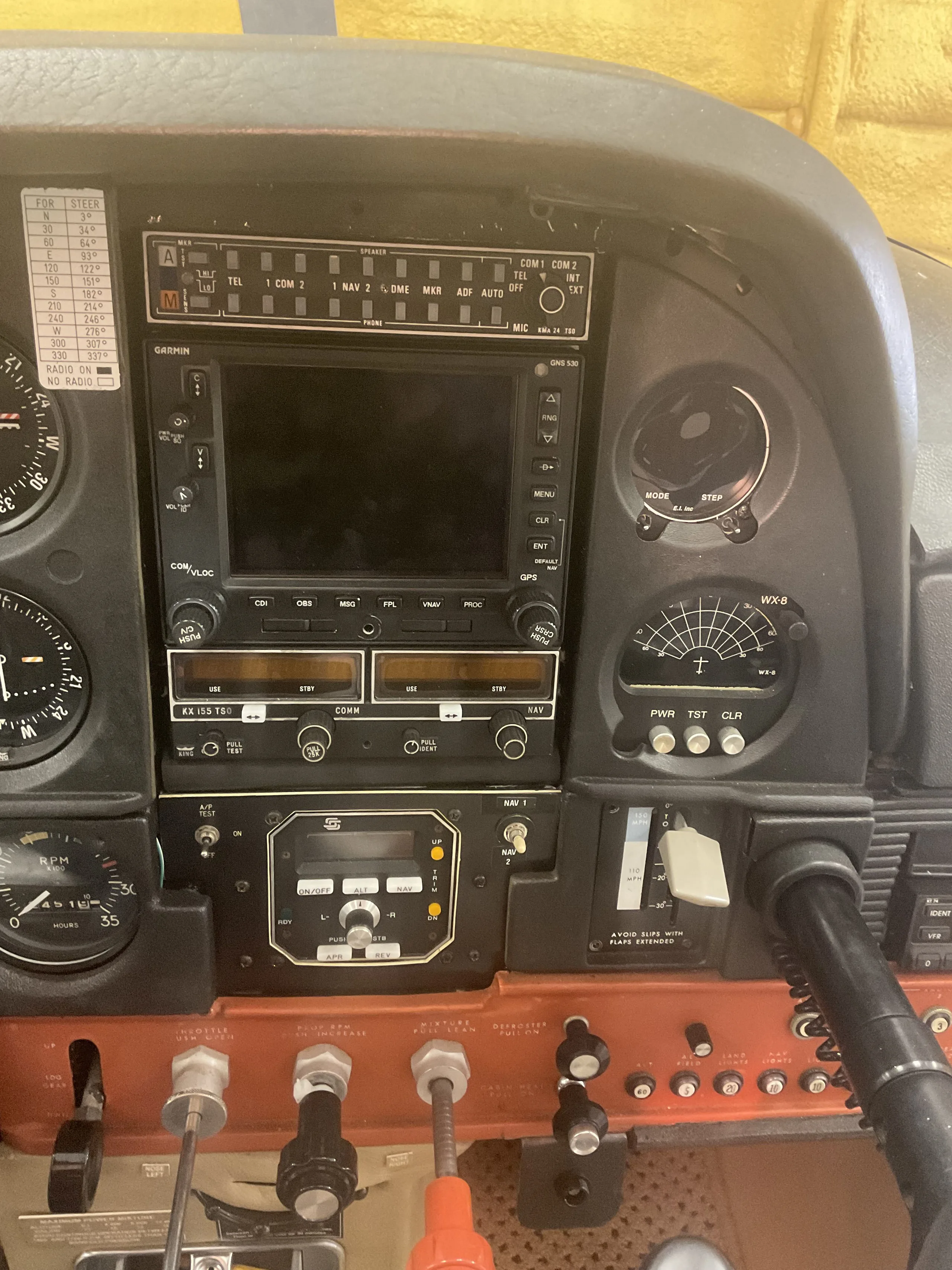 Avionics suite of a 1974.