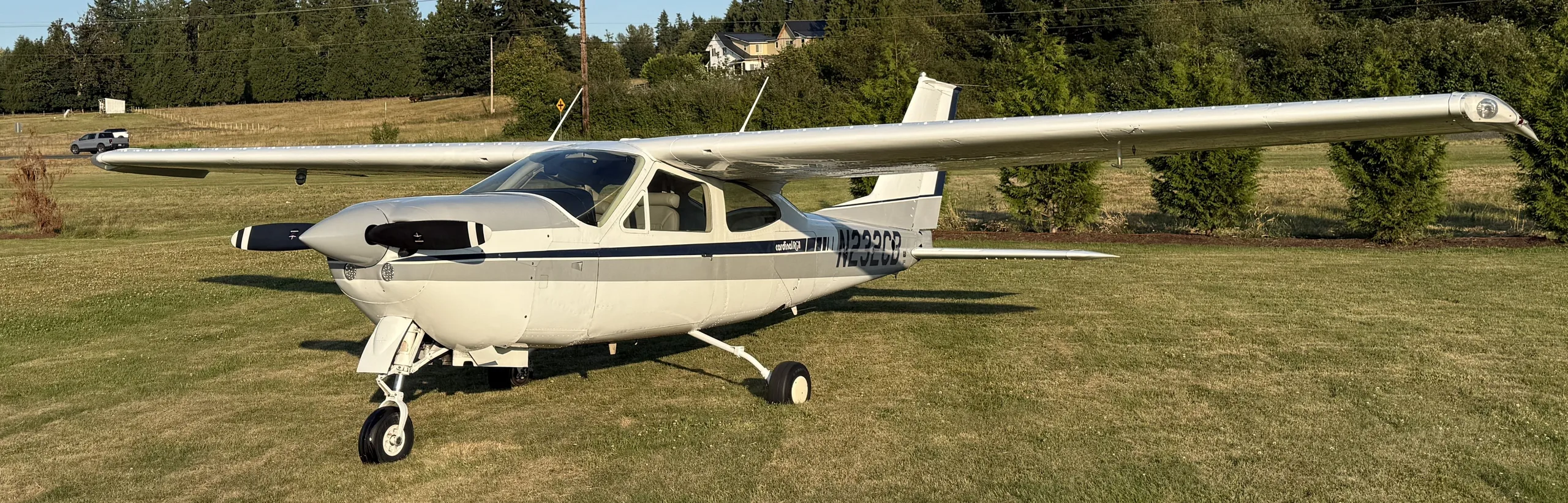 Exterior view of a 1976, N232CB.