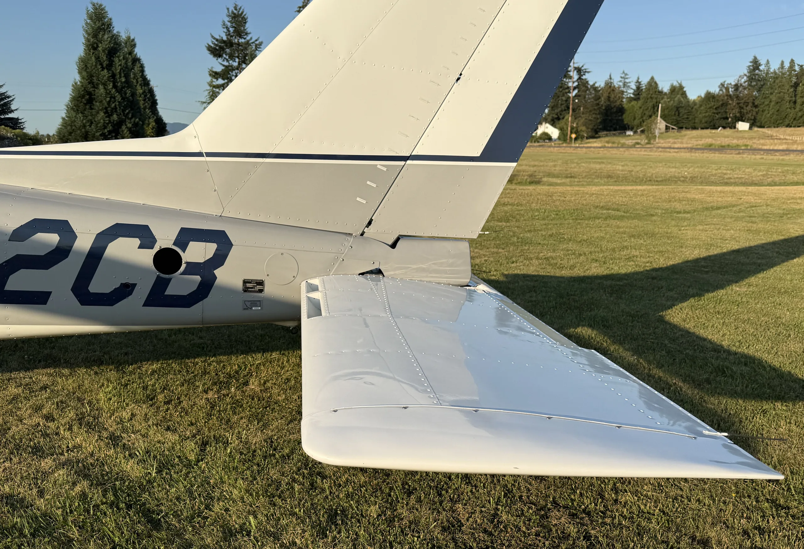 Exterior view of a 1976, N232CB.