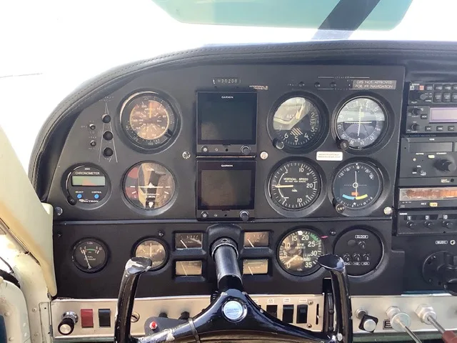 Cockpit and instrument panel of a aircraft.