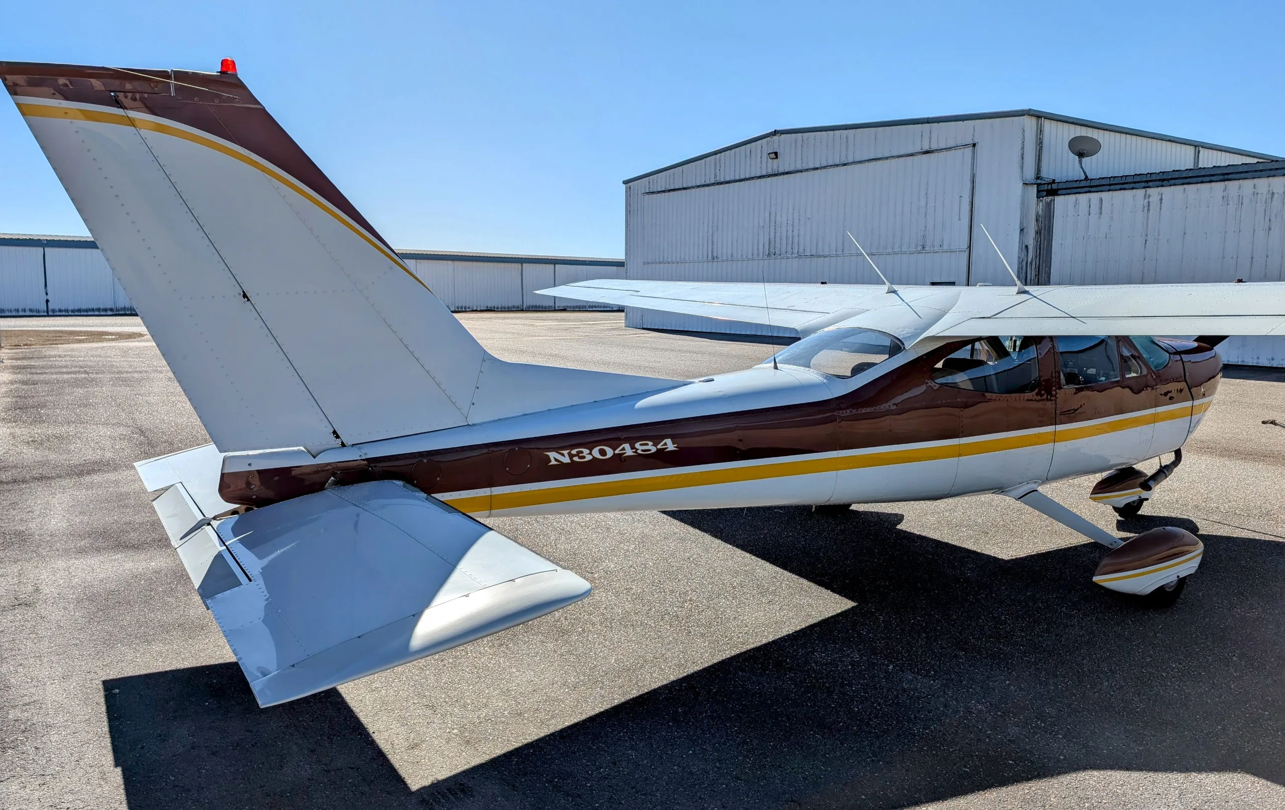 Exterior view of a 1969, N30484.