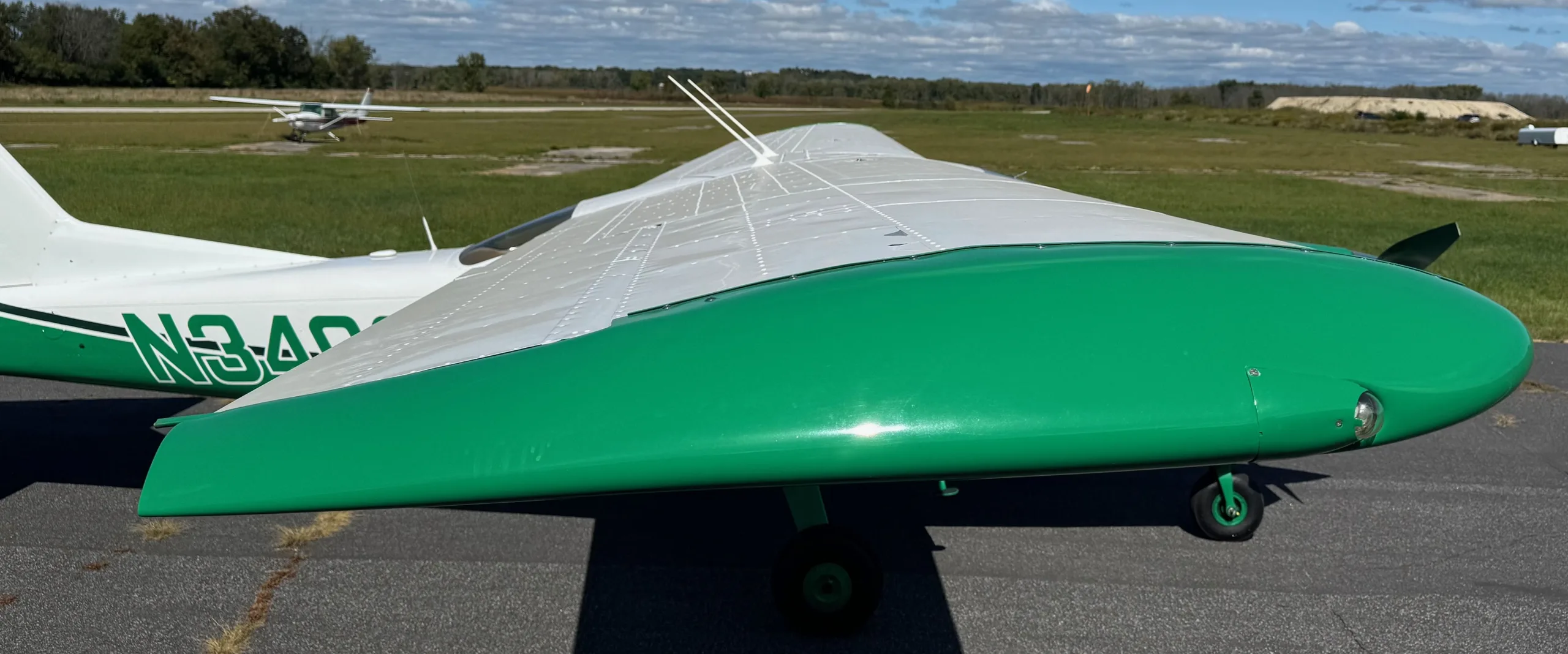 Exterior view of a 1971, N34038.