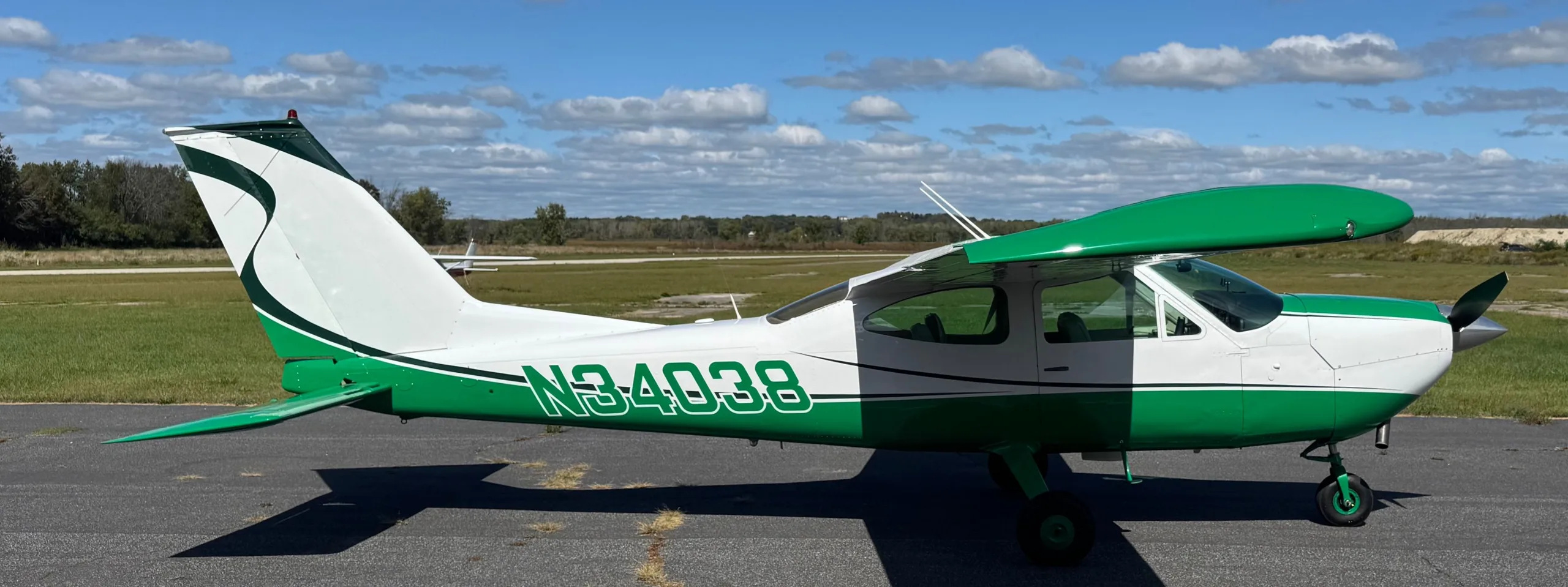 Exterior view of a 1971, N34038.
