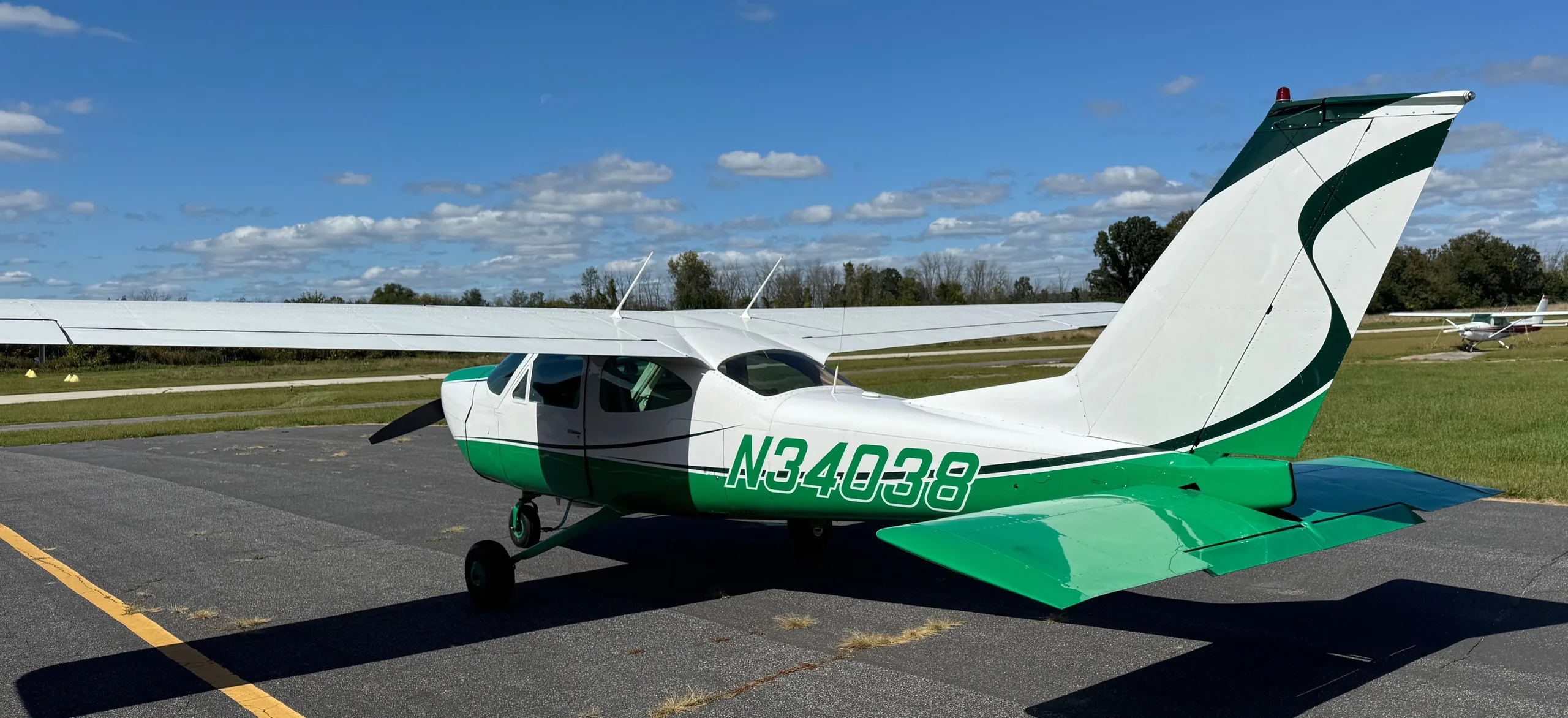 Exterior view of a 1971, N34038.