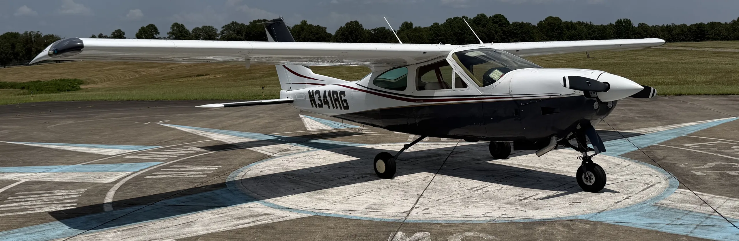Exterior view of a 1977, N341RG.