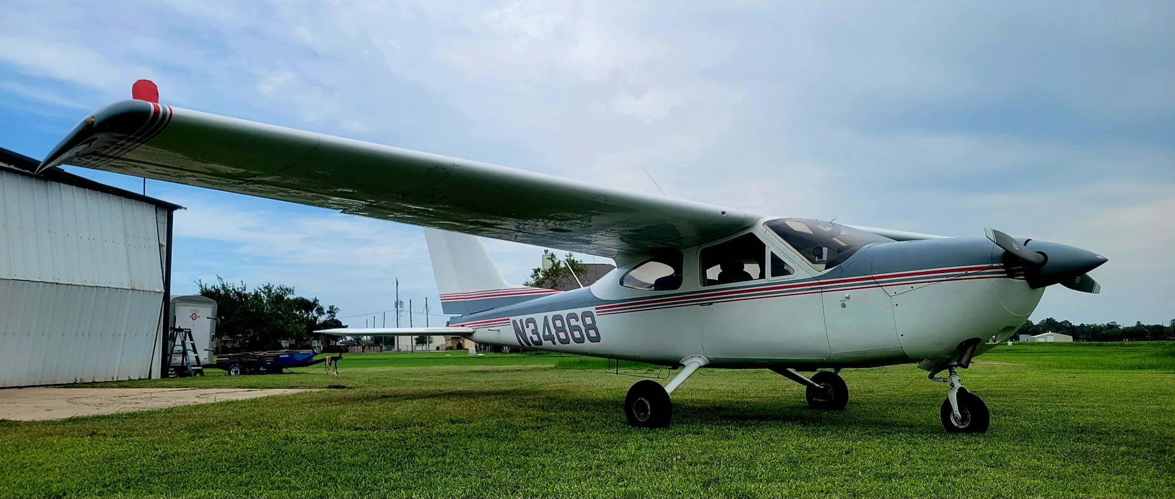 Exterior view of a 1974, N34868.
