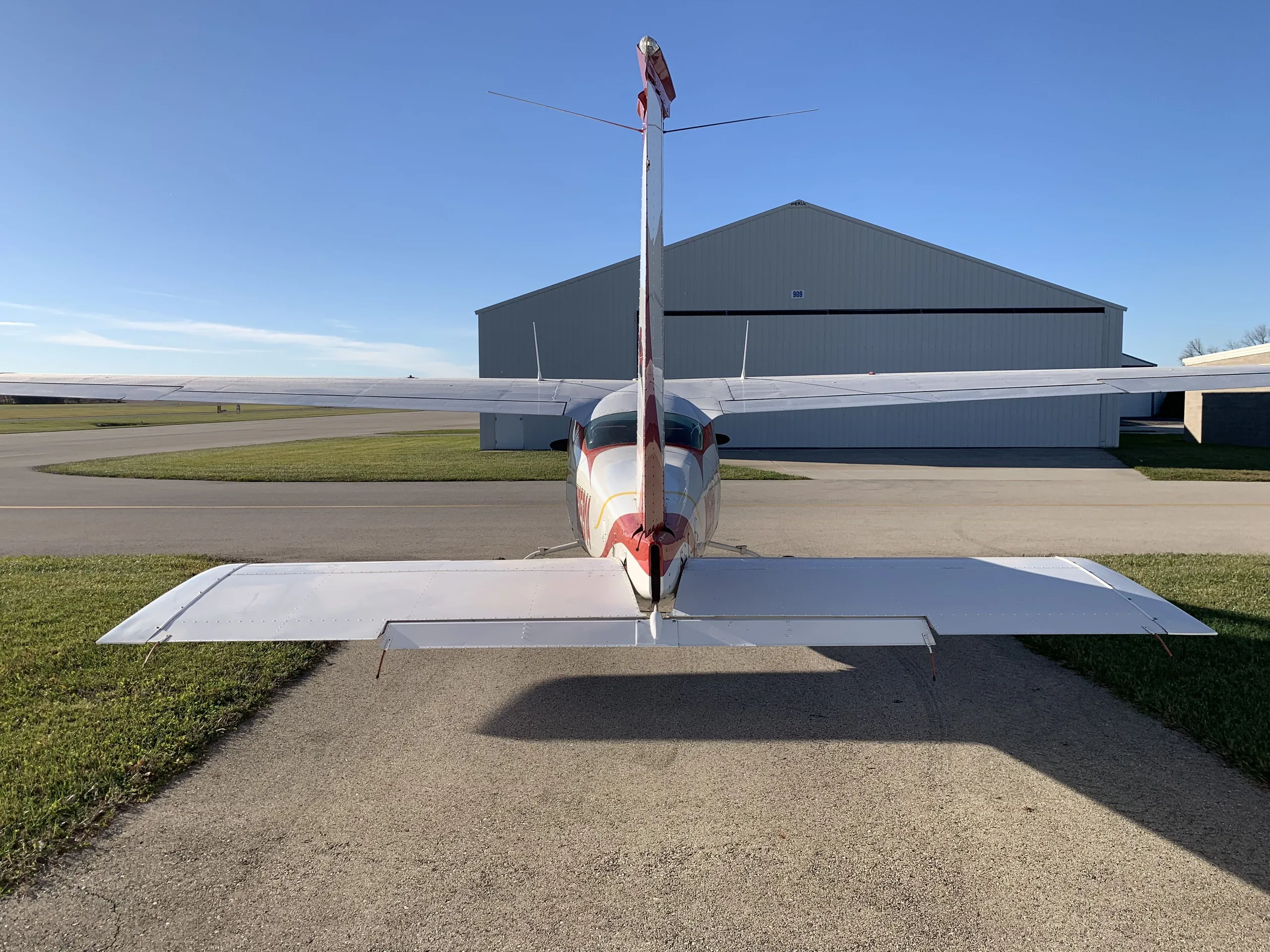 Exterior view of a 1977, N35914.